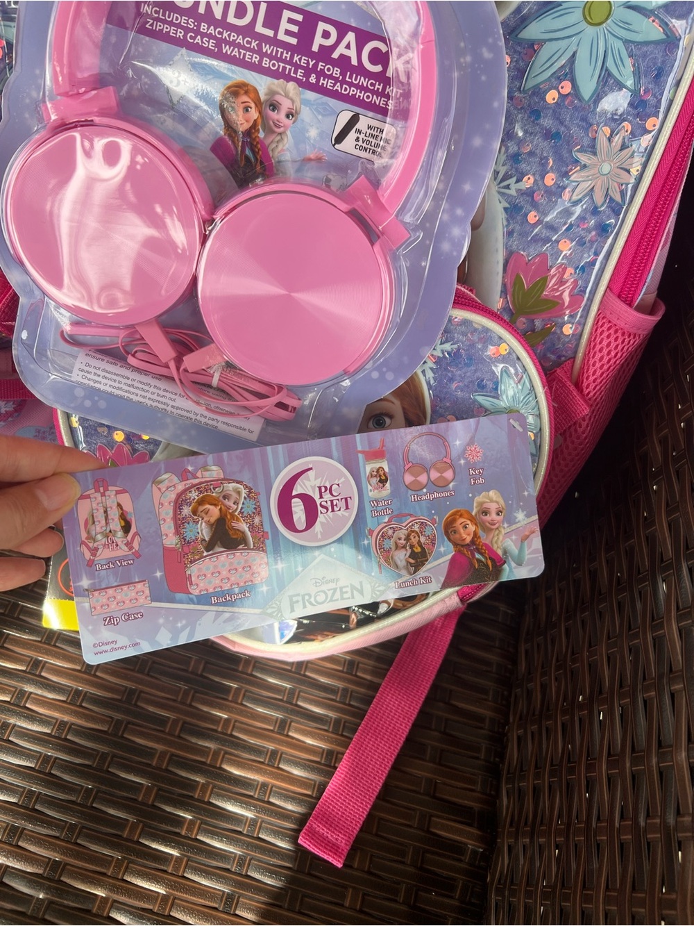 Disney Frozen 6-Piece Kids Bundle in Pink